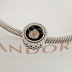 Pandora Disney Pumpkin Mickey Boo！Halloween limited Charm for Bracelet